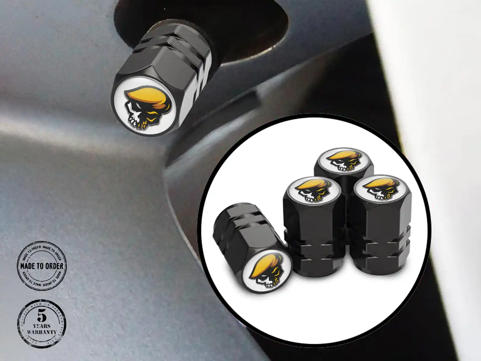 Wheels Valve Caps for SUV Topmost Finish